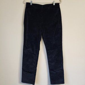 J.Jill, Women's Corduray Pants Size 10, Black/Dark Blue, Classic, Elegant,Casual